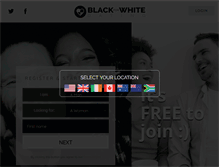 Tablet Screenshot of blackforwhitedate.com